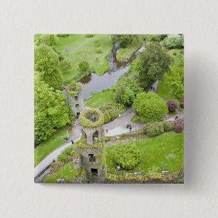 Cork, Ireland. The infamous Blarney Castle 2 Inch Square Button