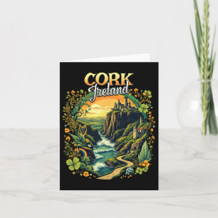 Cork Ireland Vacation Trip Travel Irish Souvenir  Card