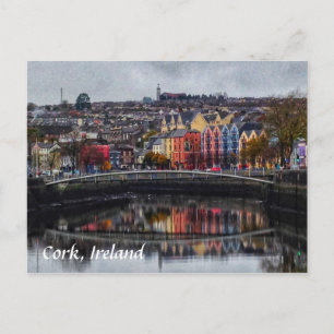 Cork Irlande, couleurs en hiver Carte postale