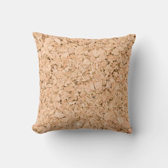 Cork oak pattern throw pillow (Front)