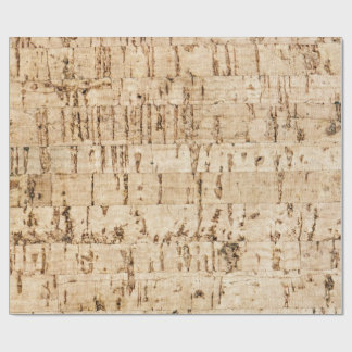 Cork oak pattern wrapping paper