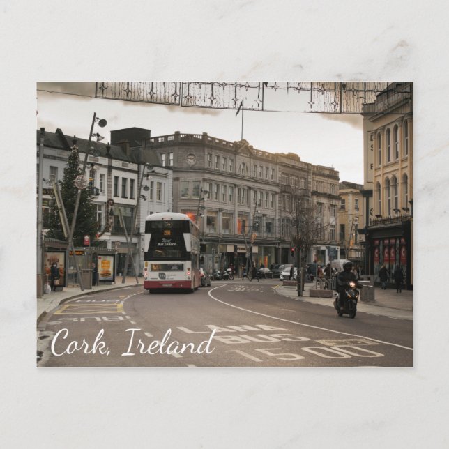 Cork St. Patrick's Street Photographic Postcard (Front)
