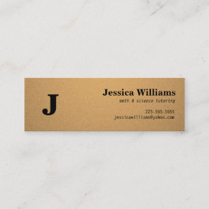 Corkboard Calling Card