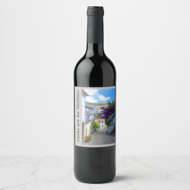 Corks are for Quitters! Wine Label (Front)