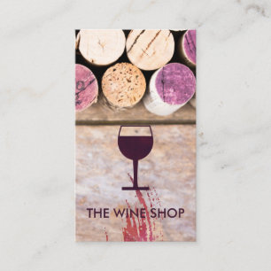Corks   Wine Glass Business Card