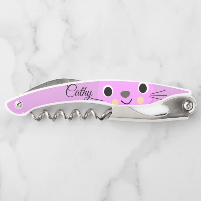 Corkscrew Bottle Opener Cat (Back)