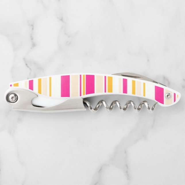 Corkscrew Bottle Opener Stripe (Front)