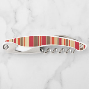 Corkscrew Bottle Opener Stripe