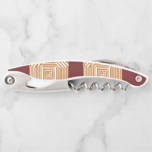 Corkscrew Bottle Opener Stripe