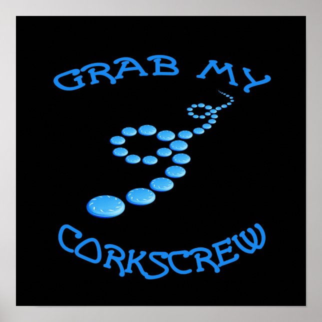 Corkscrew Frisbee Poster (Front)