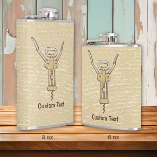 Corkscrew Hip Flask