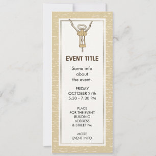 Corkscrew Invitation