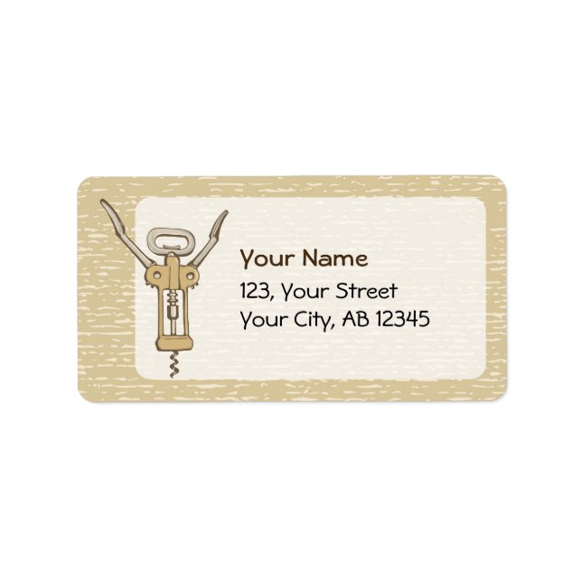 Corkscrew Label (Front)