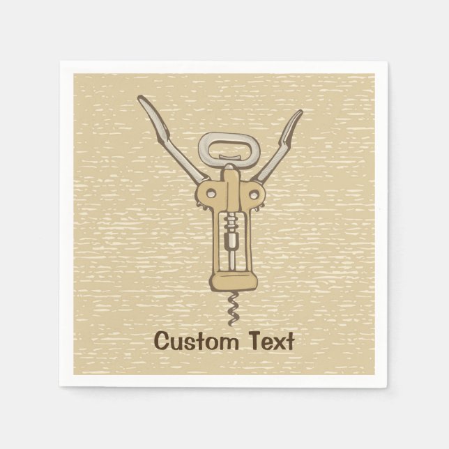Corkscrew Napkin (Front)