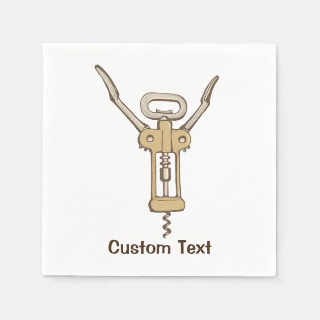 Corkscrew Napkin (Front)