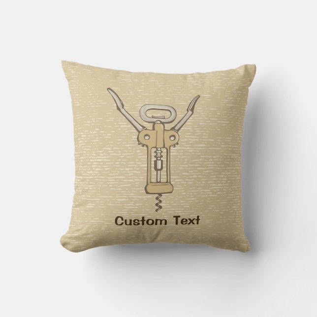 Corkscrew Throw Pillow (Front)