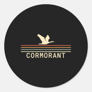 Cormorants Birding Birdwatching Cormorant Bird Classic Round Sticker