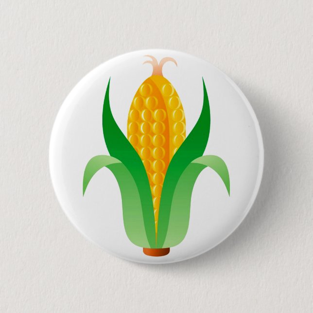 Corn 2 Inch Round Button (Front)