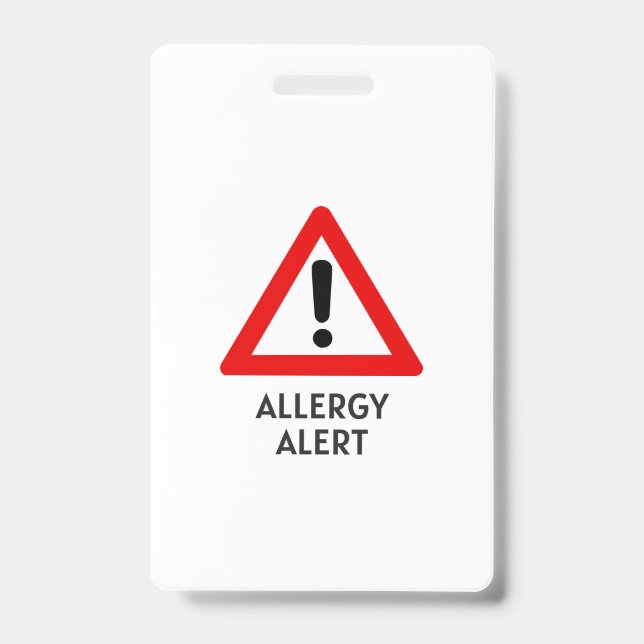 Corn Allergy Alert Badge (Front)