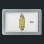 Corn cartoon illustration  belt buckle<br><div class="desc">Corn cartoon illustration</div>