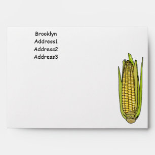 Corn cartoon illustration envelope