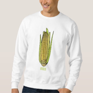 Corn cartoon illustration  sweatshirt