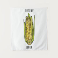 Corn cartoon illustration 