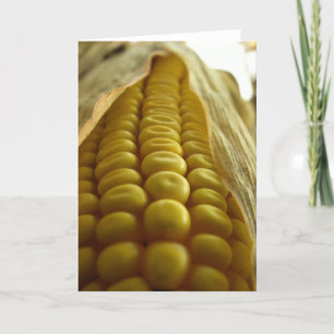 Corn close up Greetingcard Card