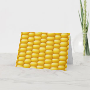 Corn Cob Background Card