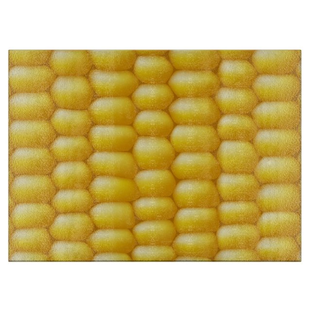 Corn Cob Background Cutting Board (Front)