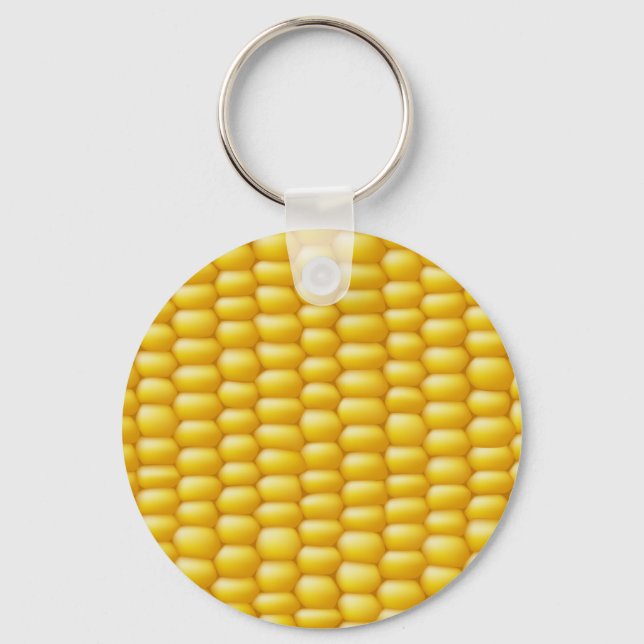 Corn Cob Background Keychain (Front)