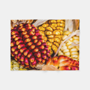 Corn cobs fleece blanket