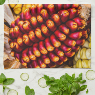Corn cobs kitchen towel