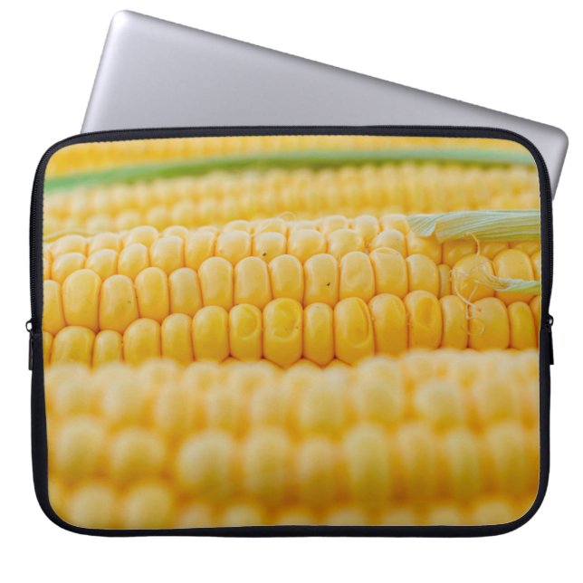 Corn corn on the cob corn kernels laptop sleeve (Front)
