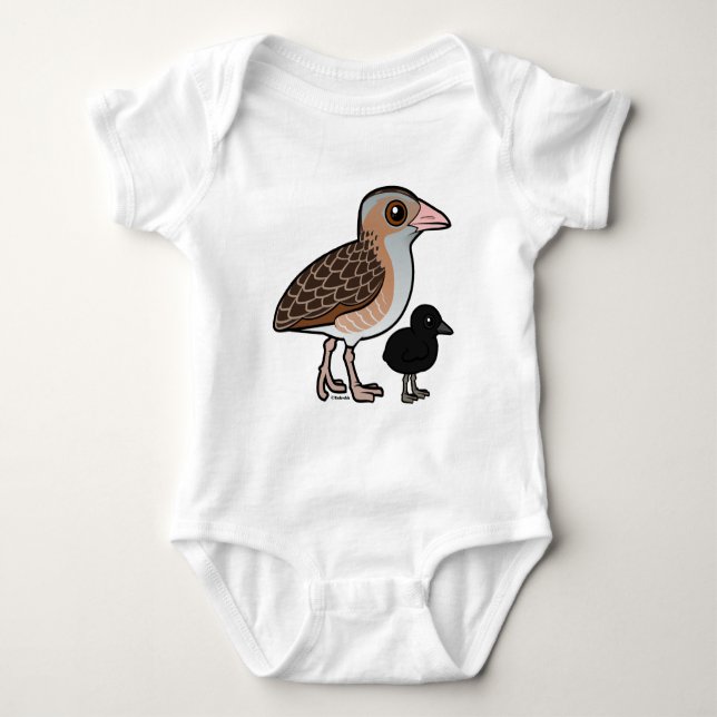 Corn Crake with baby Bodysuit (Front)