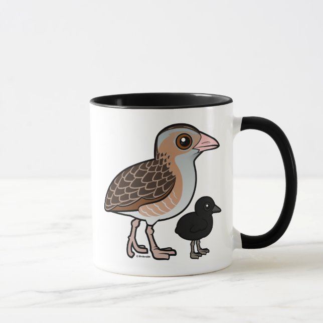 Corn Crake with baby Mug (Right)