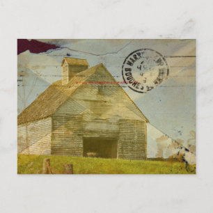 Corn Crib Postcard