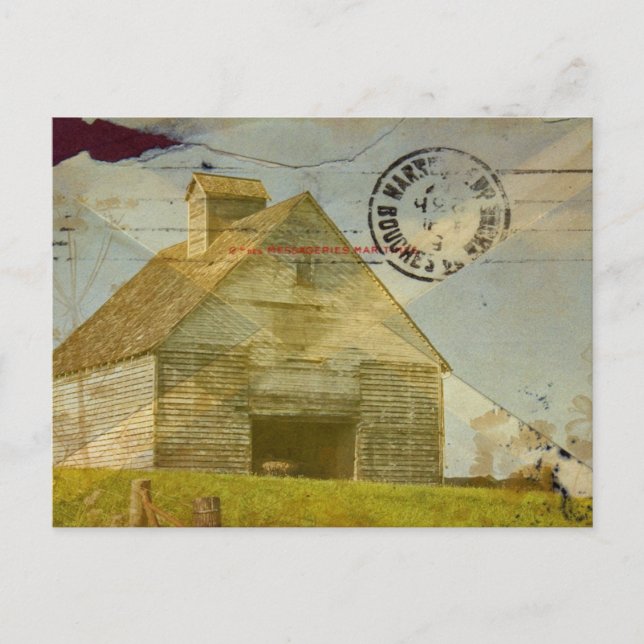 Corn Crib Postcard (Front)