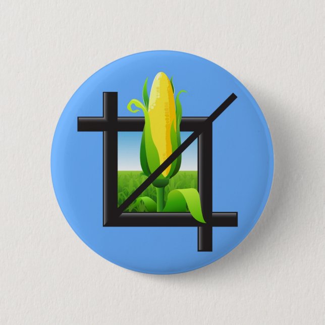 Corn Crop 2 Inch Round Button (Front)