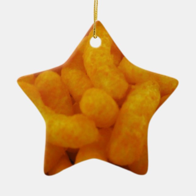 Corn Curls Ceramic Ornament (Front)