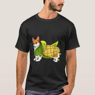 Corn Dog Corgi Corndog Costume Food Pun October 31 T-Shirt