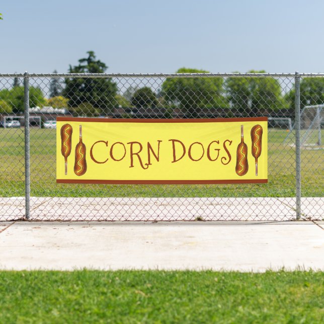 Corn Dog Corndog Carnival State Fair Food Stall Banner (Insitu)