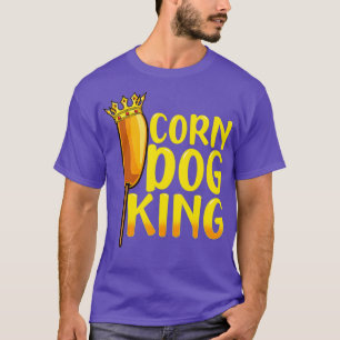 Corn Dog King   Funny Corndog Hot Dog Sausage T-Shirt