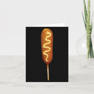 Corn Dog Lover Halloween Costume Card