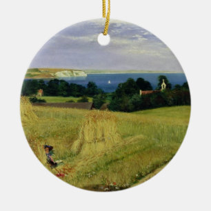 Corn Field in the Isle of Wight Ceramic Ornament