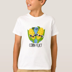 Corn-flict Funny Corn Pun  T-Shirt