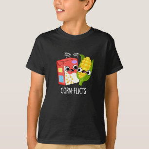 Corn-flict Funny Cornflake Corn Pun  T-Shirt