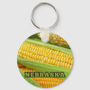 Corn from Nebraska Keychain