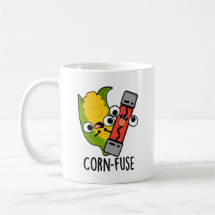 Corn-fuse Funny Confused Pun Coffee Mug