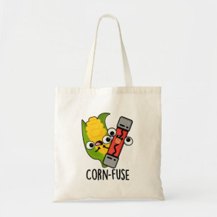 Corn-fuse Funny Confused Pun Tote Bag